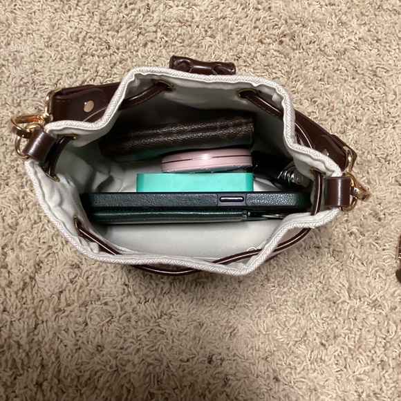 Hermès Beige and Brown up-cycled Bucket Bag - Picture 11 of 12